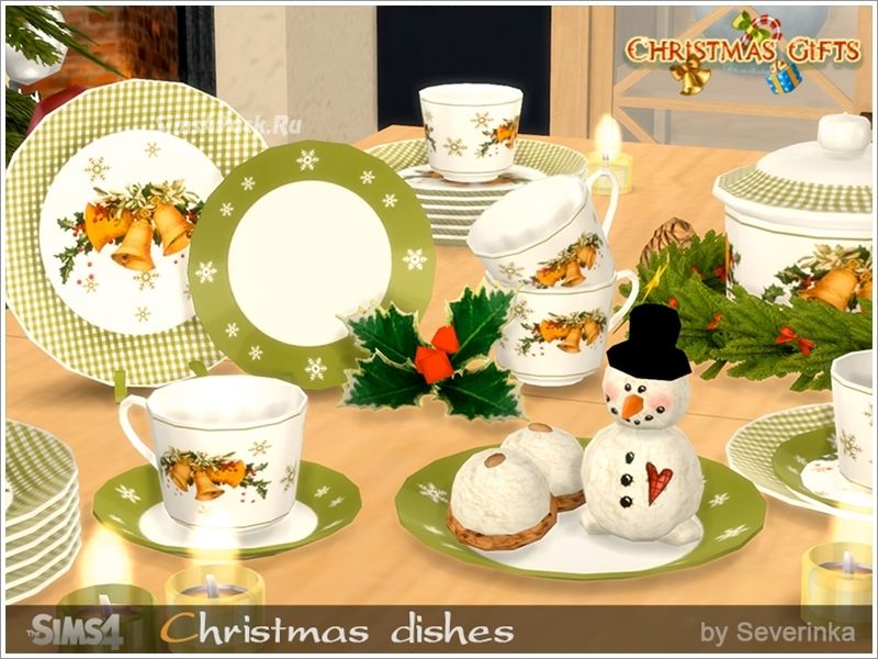 Рождественский набор посуды "Christmas Dishes"