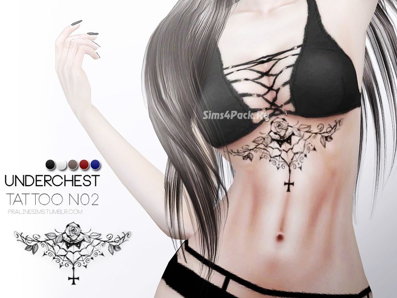 Тату "Underchest Tattoo N02"
