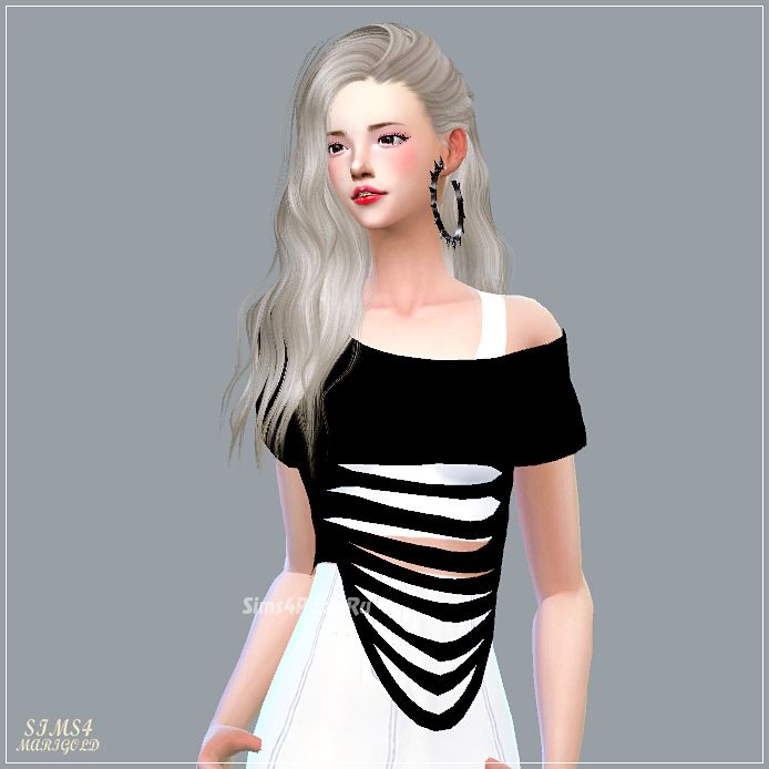 Топ "Destroyed Crop Top"