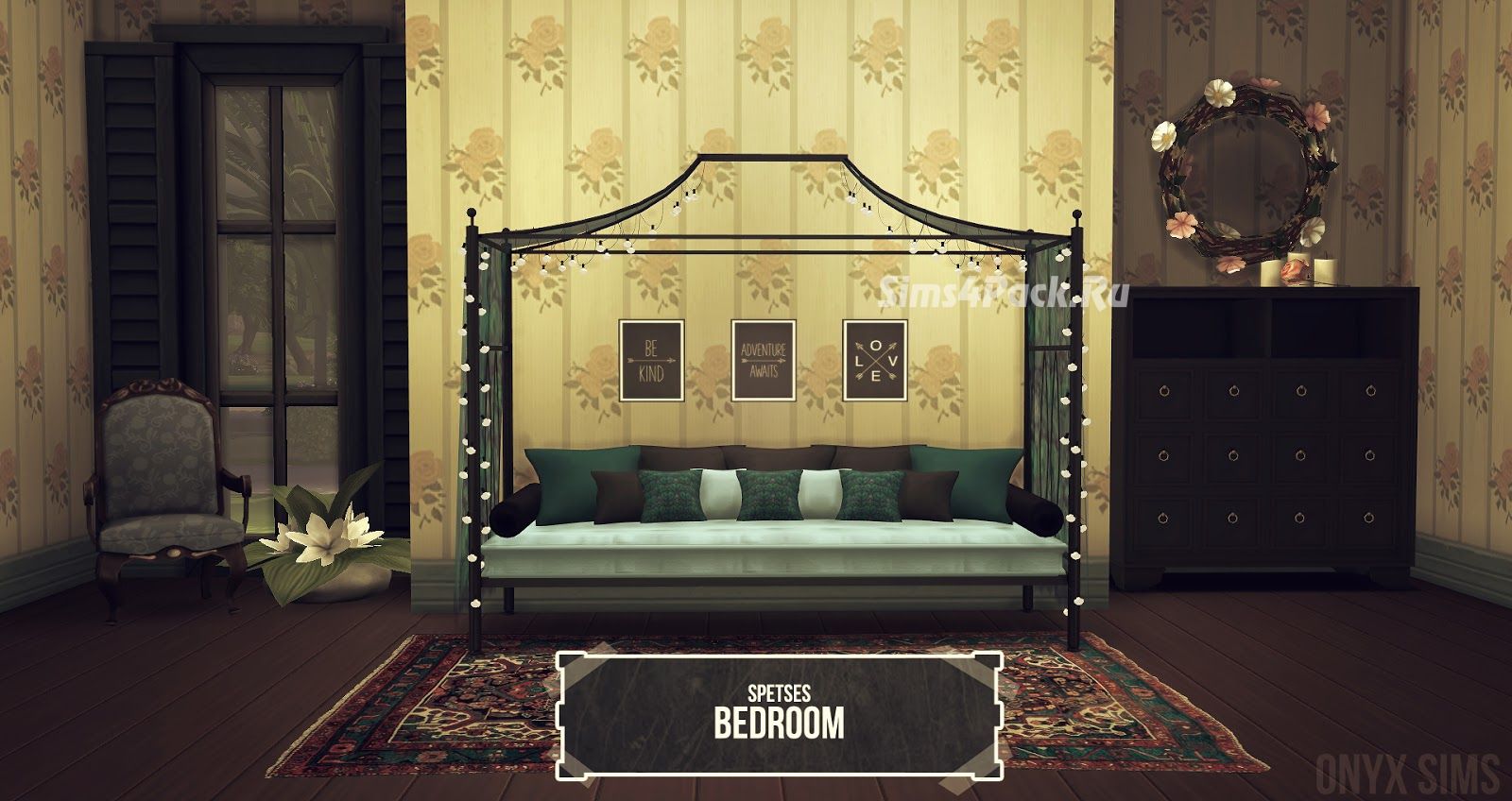 Набор мебели и декоративных объектов для спальни "Spetses Bedroom"