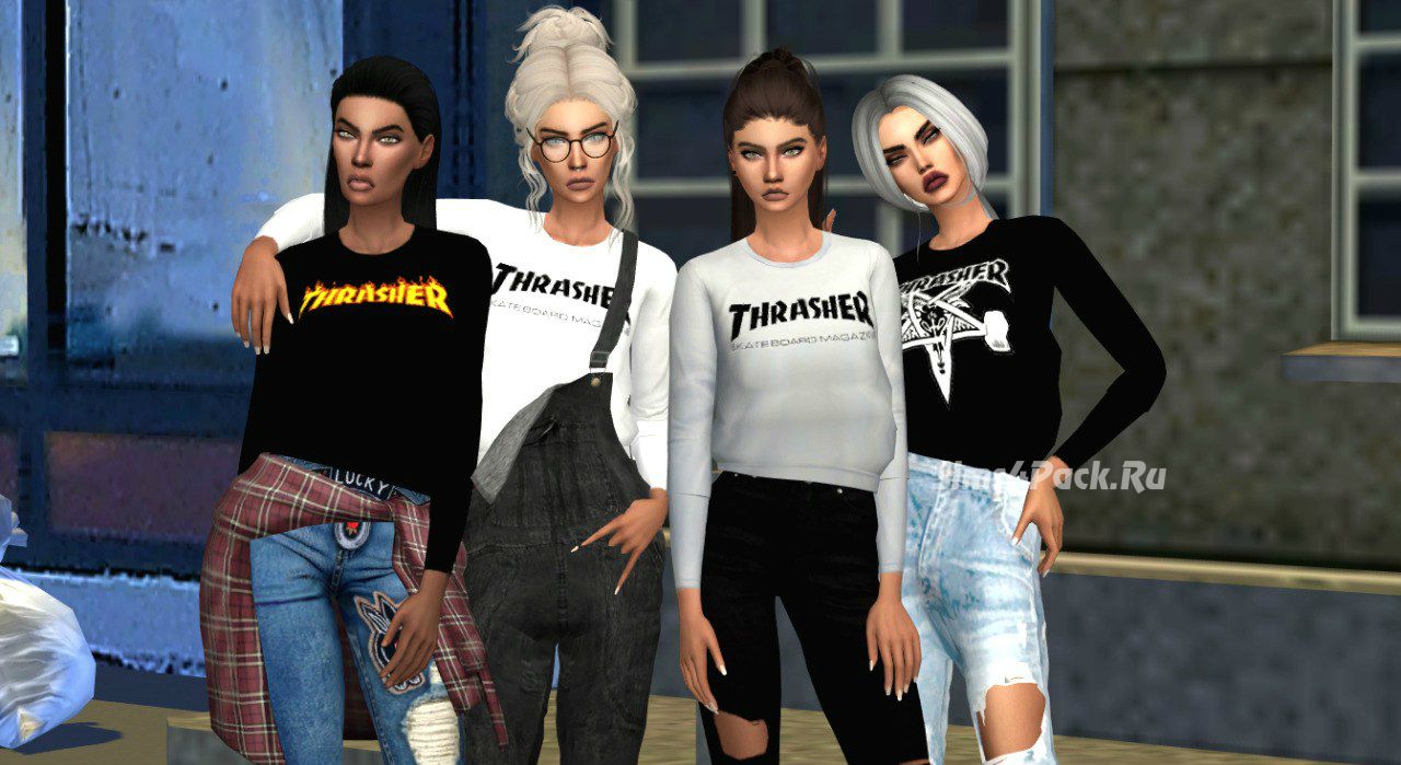 Свитшот "SIMSANITY’S THRASHER JERSEYS"