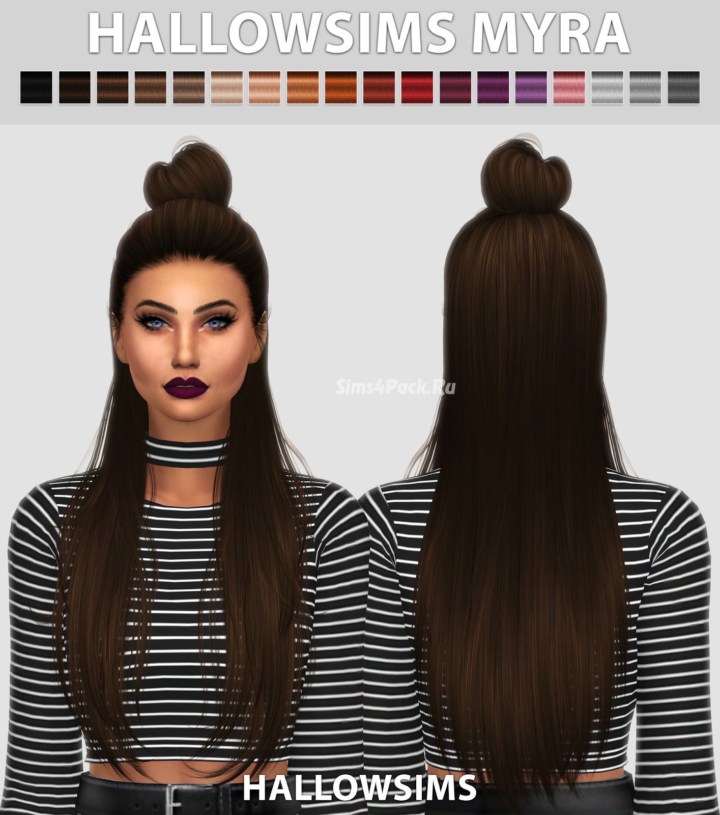Прическа "HallowSims Myra"