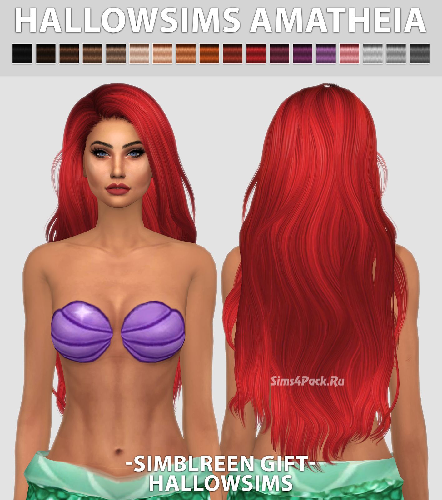 Прическа "HallowSims Amatheia"