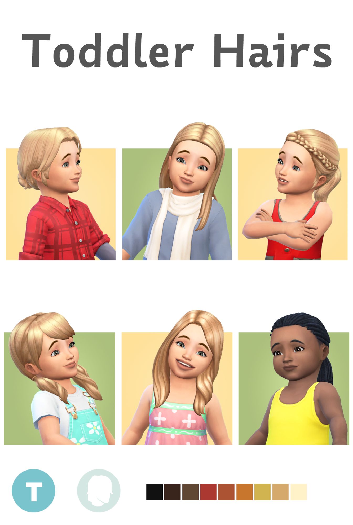 Набор причесок "Toddler Hairs"