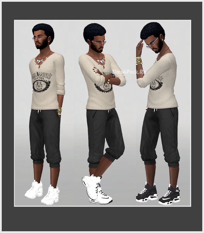 Кроссовки "SimsInBlaque’s TS3 Conversion ChunkySim’s Air Griffey"