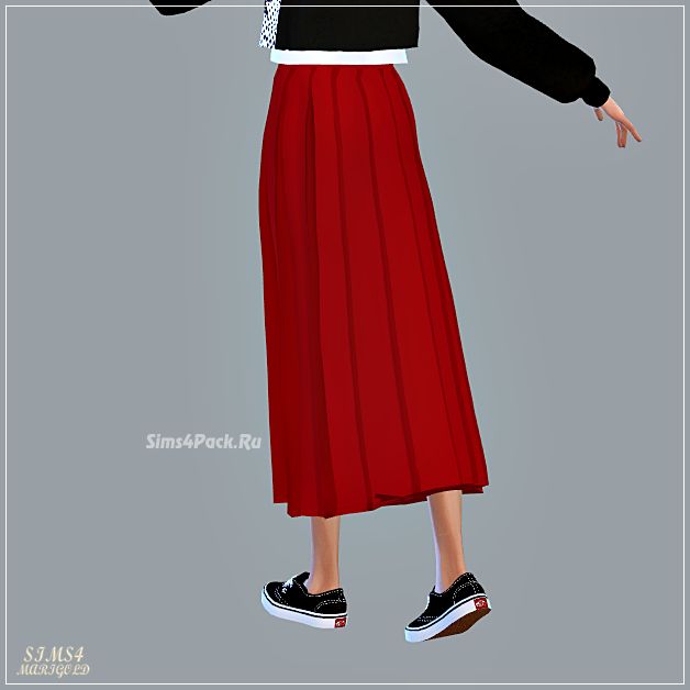 Юбка "Long Pleats Skirt"
