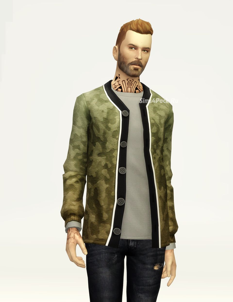 Кардиган "Baisc Wool Cardigan with T-Shirt for M"