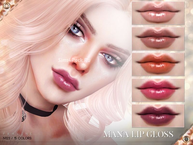 Блеск для губ "Mana Lip Gloss N123"
