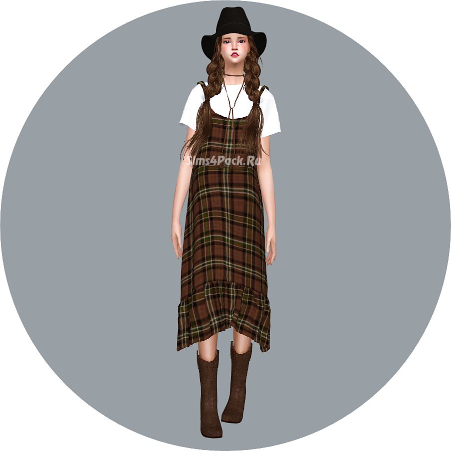 Комплект "Layered Long Dress With T-Shirt"