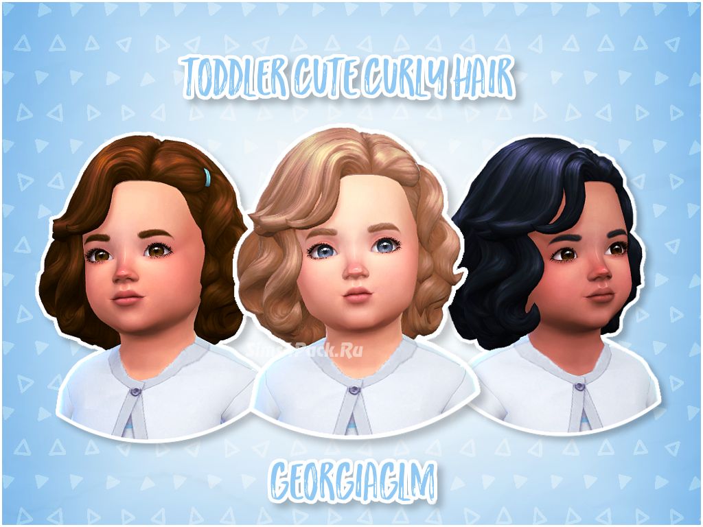 Прическа "Toddler Cute Curly Hair"