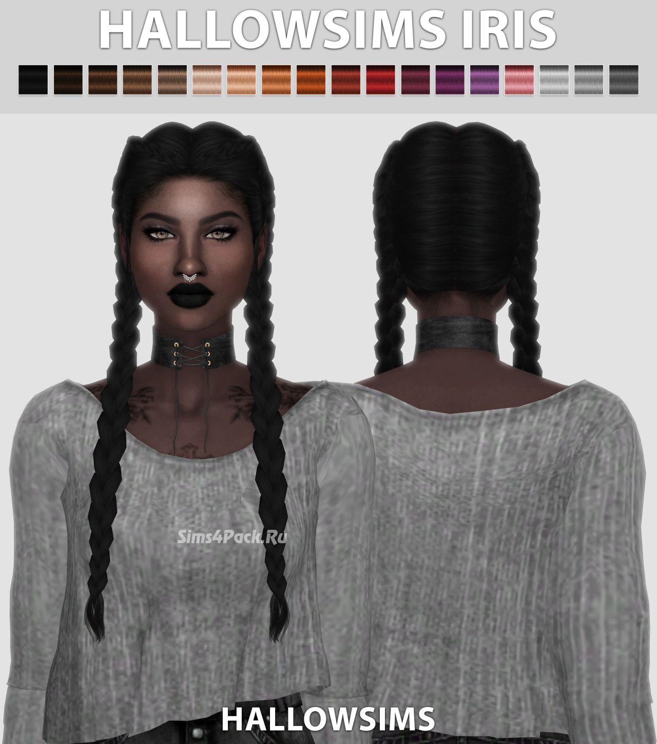 Прическа "HallowSims Iris"