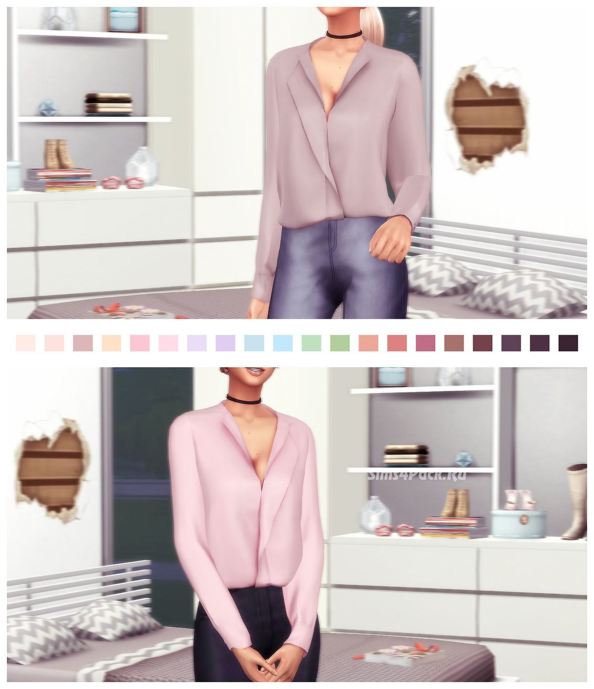Блуза "goldie recolor"