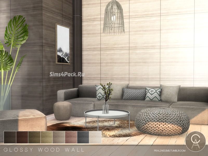 Настенное покрытие "Glossy Wood Wall"