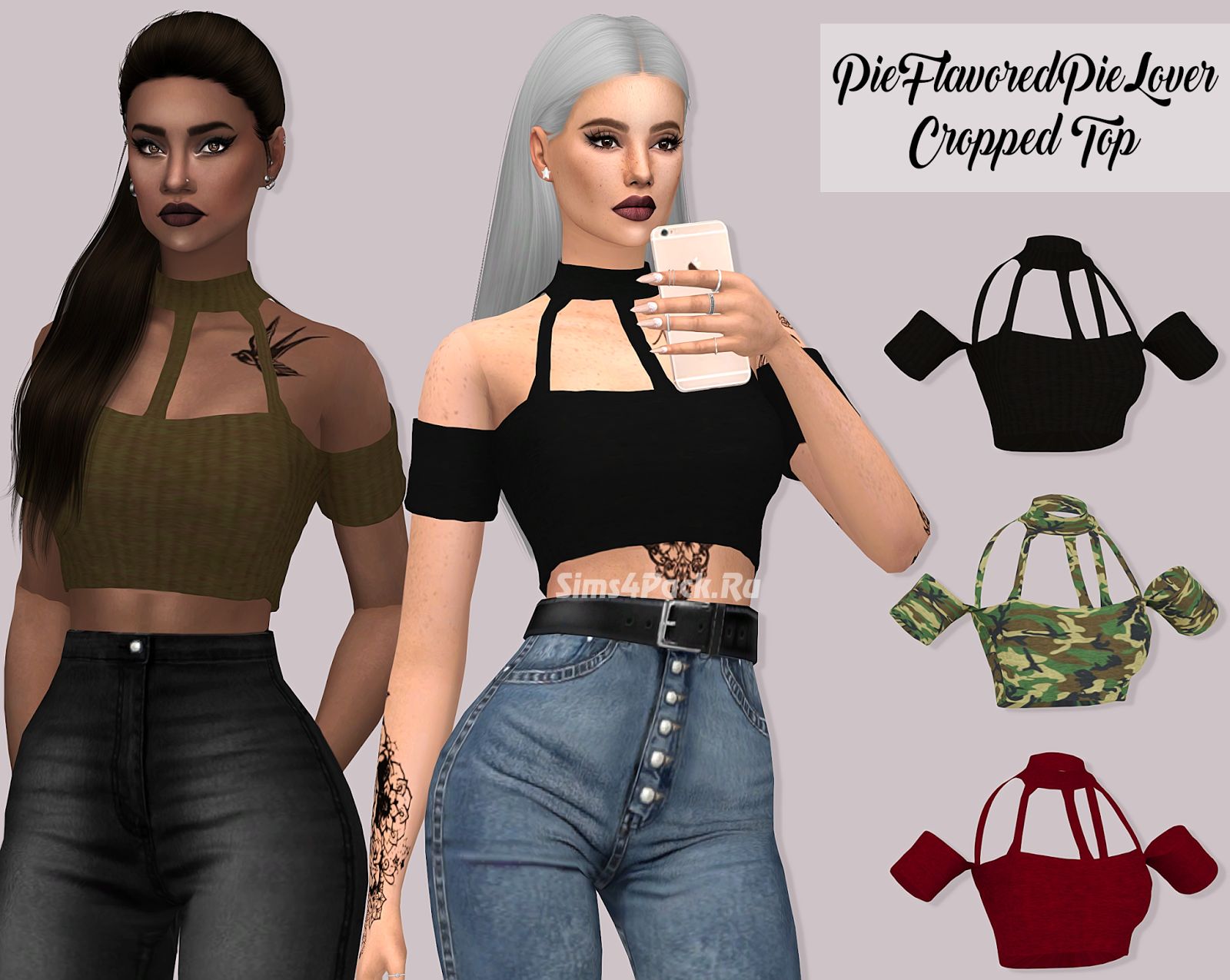 Топ "PieFlavoredPieLover Cropped Top"