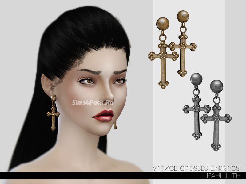 Серьги "Vintage Crosses Earrings"