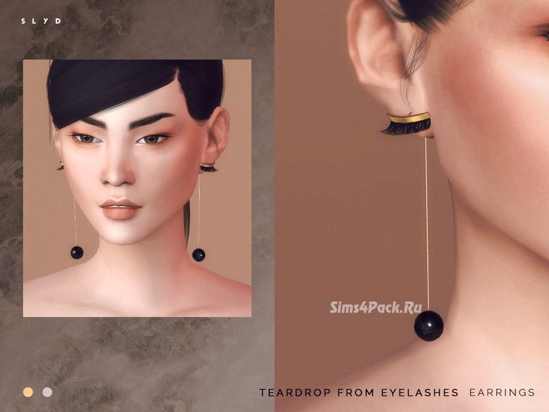 Серьги "Teardrop from Eyelashes Earrings"