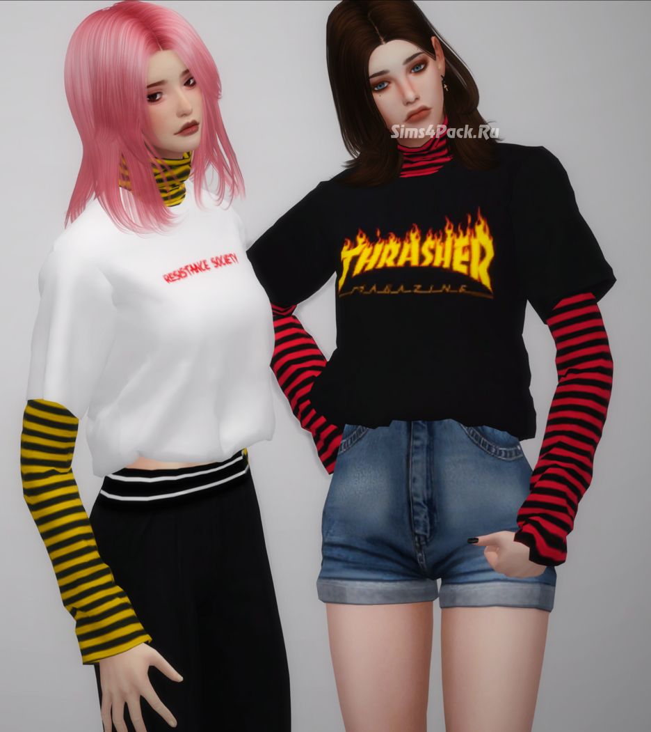 Комплект "layered shirts"