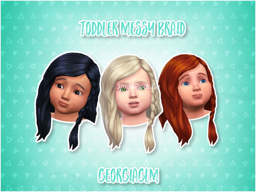 Прическа "Toddler Messy Braid"
