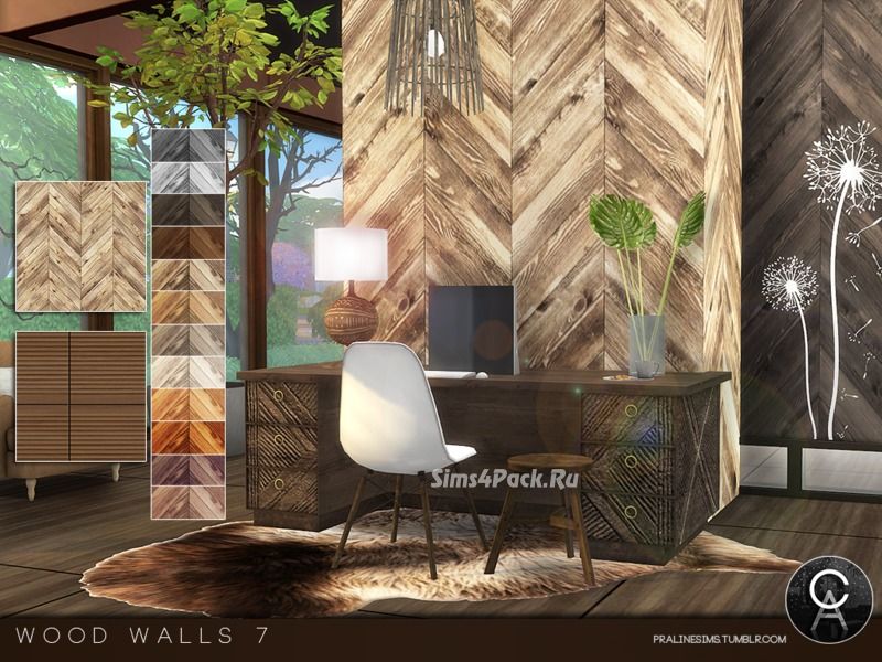 Набор настенных покрытий "Wood Walls 7"