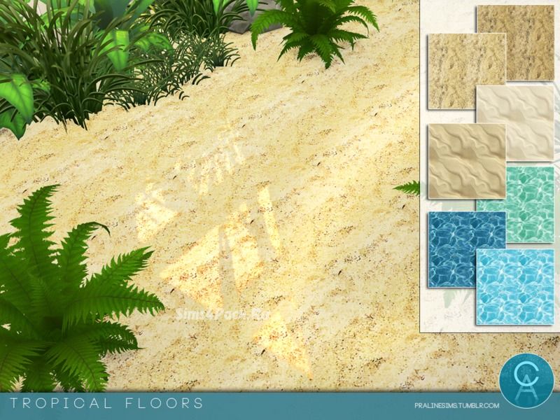 Набор покрытий для участка "Tropical Floors"