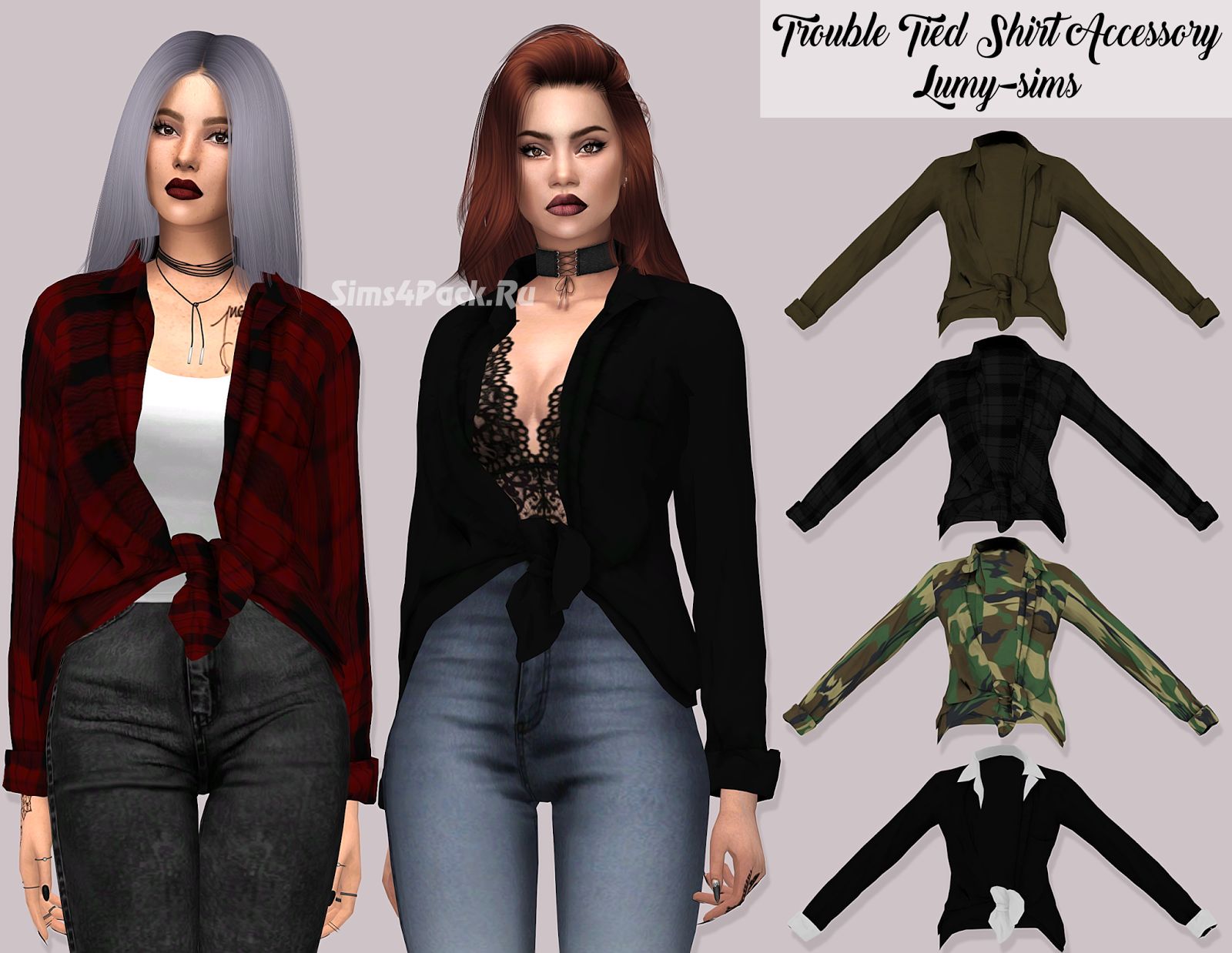 Рубашка "Trouble Tied Shirt Accessory"