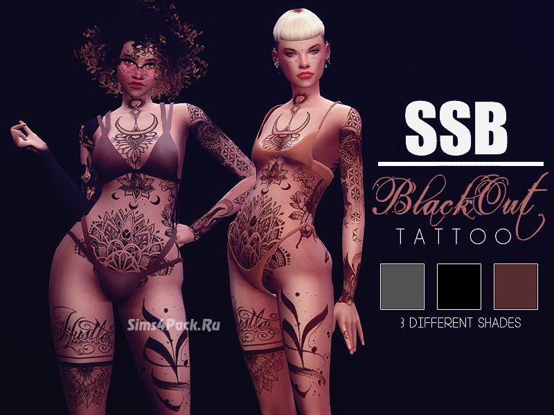 Тату "Blackout Tattoo"
