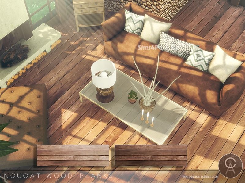 Напольное покрытие "Nougat Wood Planks"