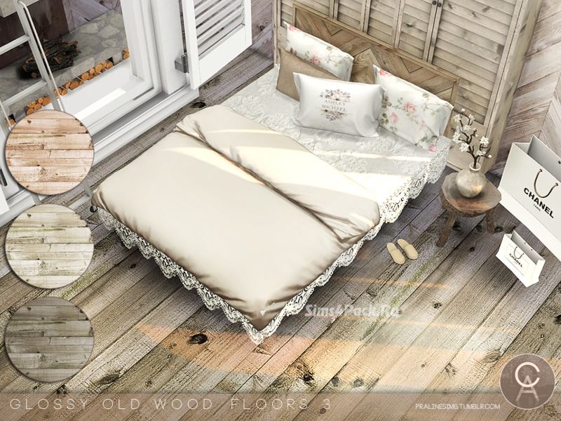 Напольное покрытие "Glossy Old Wood Floors 3"