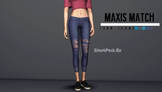 Джинсы "Maxis Match Torn Jeans"