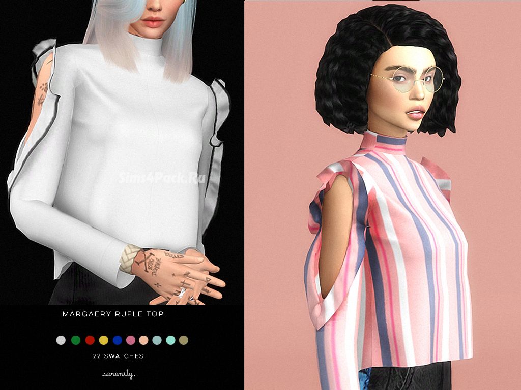 Блузка "margaery ruffle top"