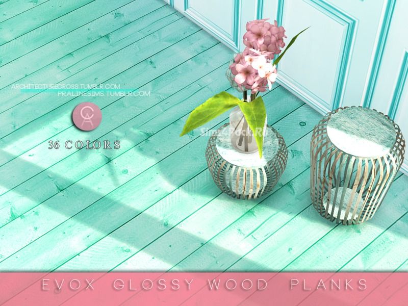 Напольное покрытие "EVOX Glossy Wood Planks"