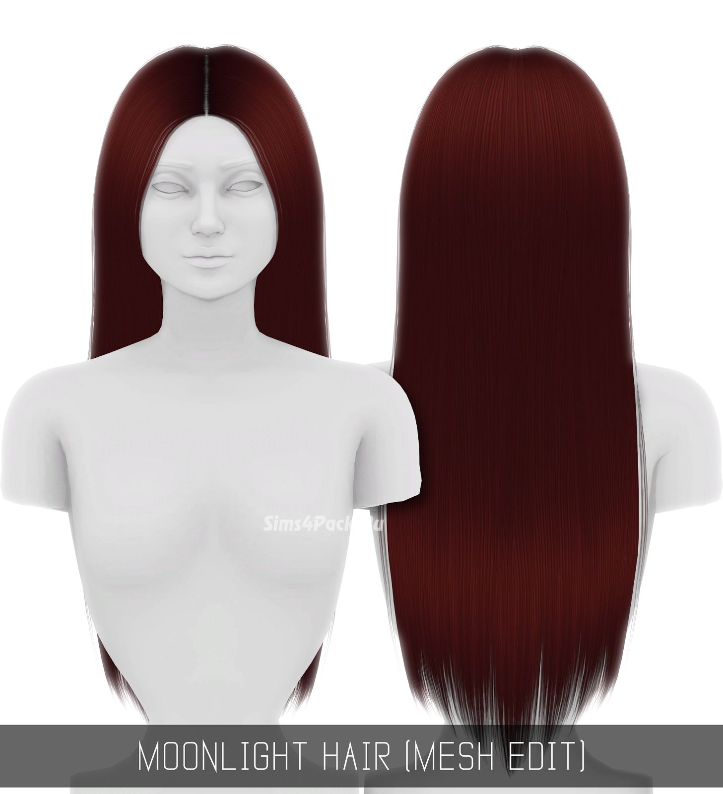 Прическа "MOONLIGHT HAIR (MESH EDIT)"