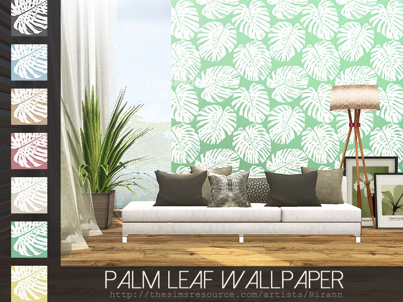 Обои "Palm Leaf Wallpaper"