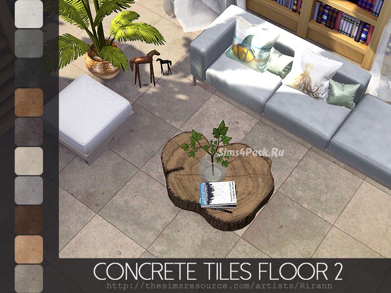 Напольное покрытие "Concrete Tiles Floor 2"