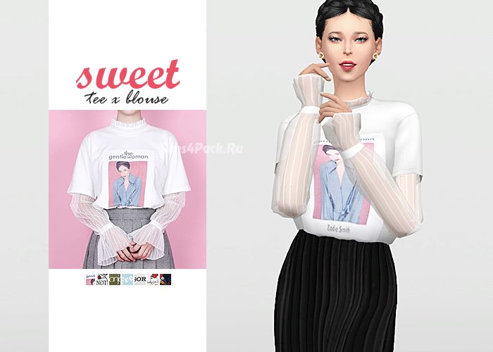 Комплект "Sweet Tee x Blouse"