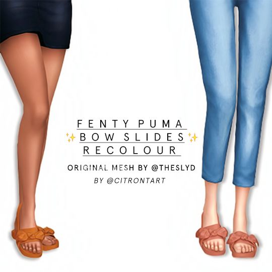 Шлепанцы "FENTY PUMA BOW SLIDES RECOLOUR"