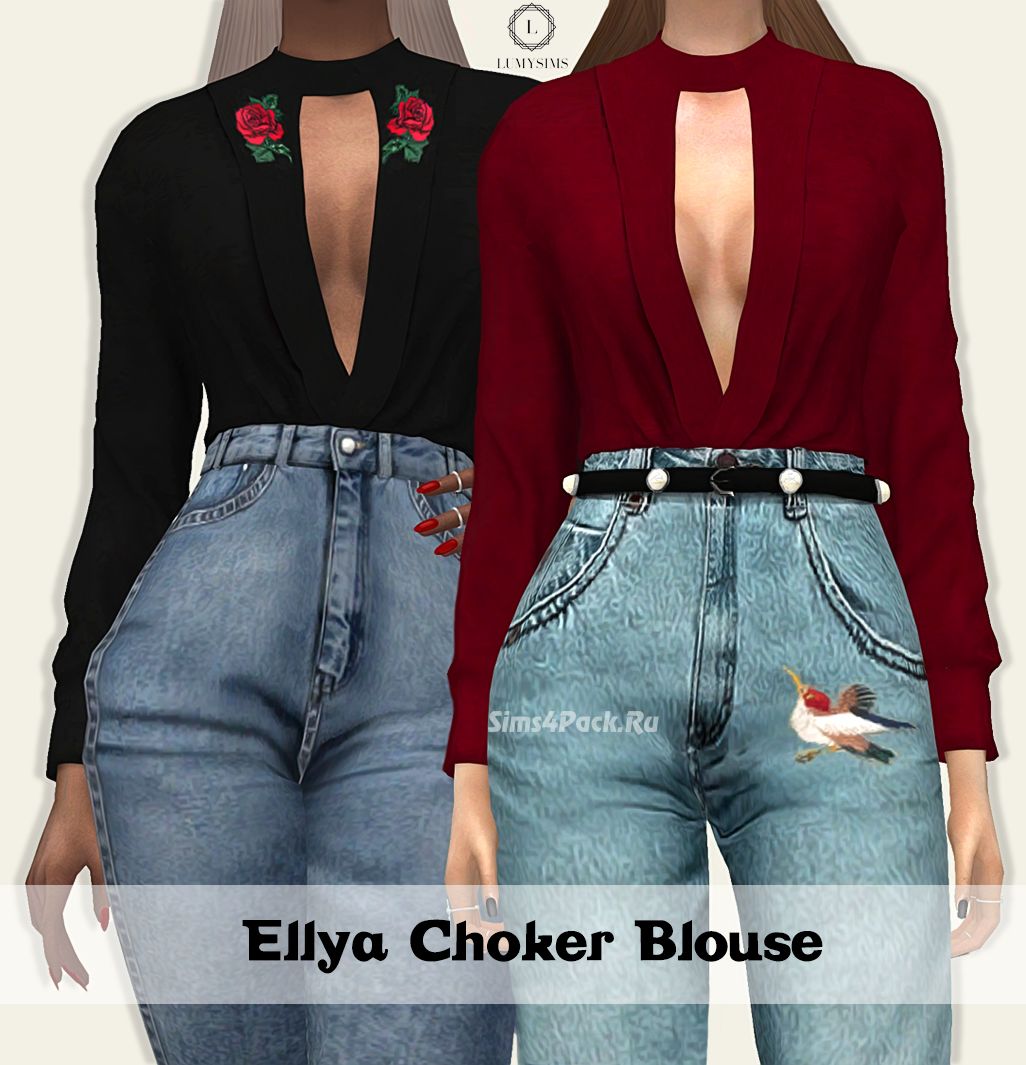 Блузка "ELLYA CHOKER BLOUSE"