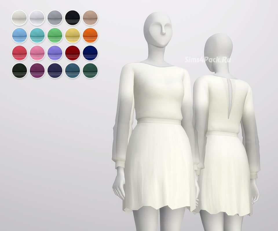 Платье "See-through Long sleeve Dress"