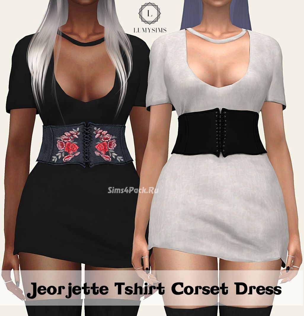 Платье "JEORJETTE TSHIRT CORSET DRESS"