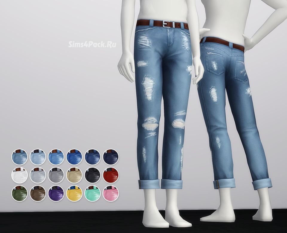 Джинсы "Cropped Roll-up Jeans M"