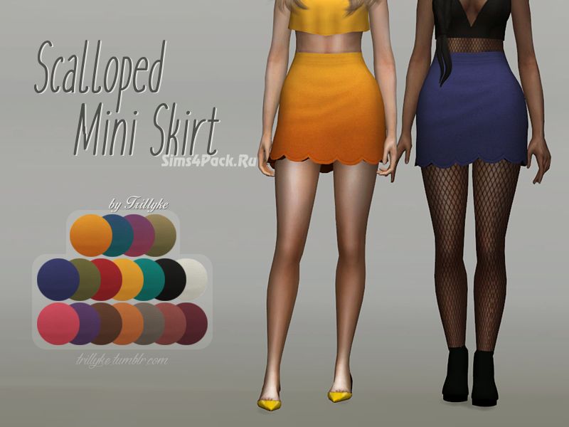 Юбка "Scalloped Mini Skirt"