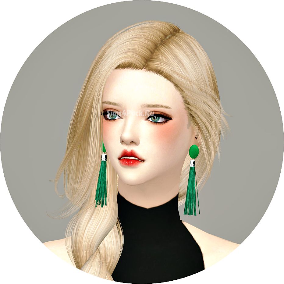 Серьги "big tassel earring"
