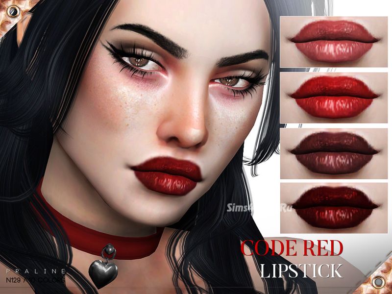 Блеск для губ "Code Red Lipstick N129"
