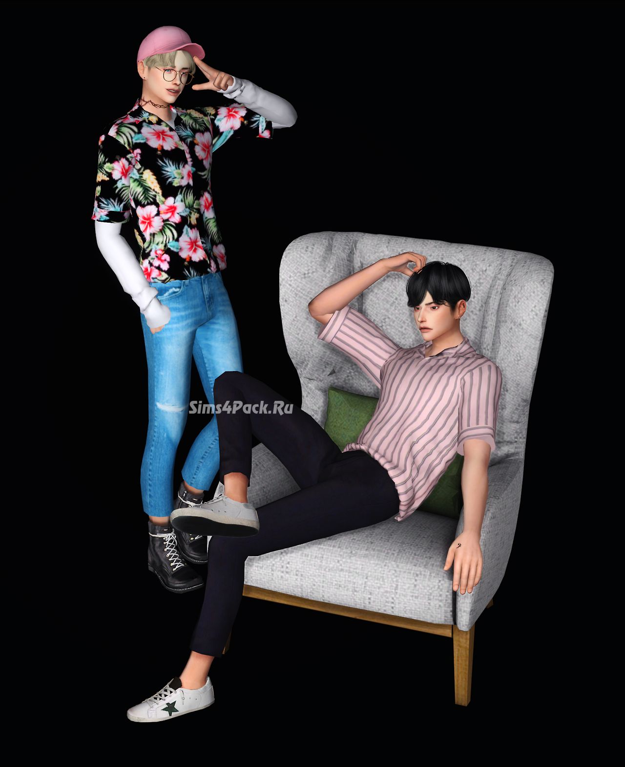 Набор одежды "M_SHIRTS & CROPPED JEANS"
