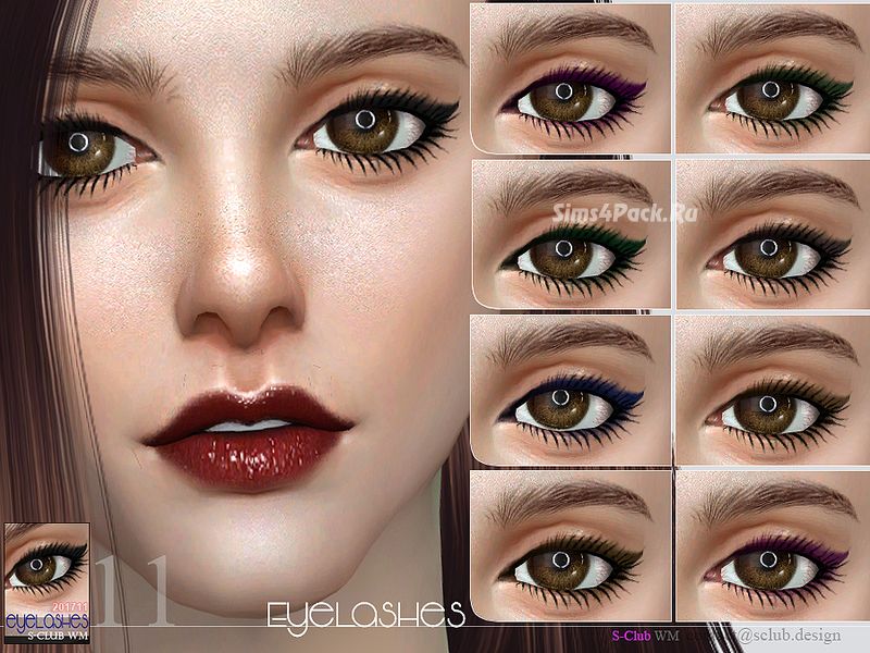 Подводка для глаз "eyelashes 201711"