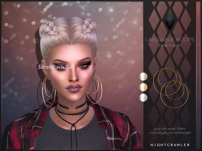Серьги "Layerable Hoops"