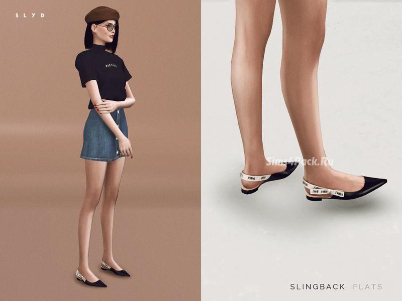 Балетки "Slingback Flats"