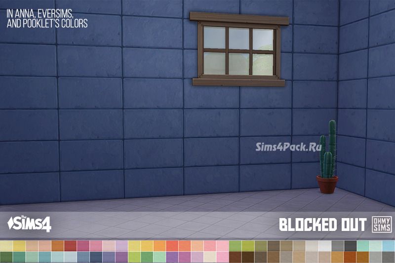 Настенное покрытие "Blocked Out Wallpaper"