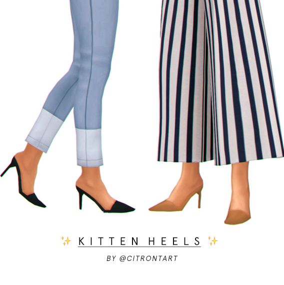 Мюли "KITTEN HEELS"