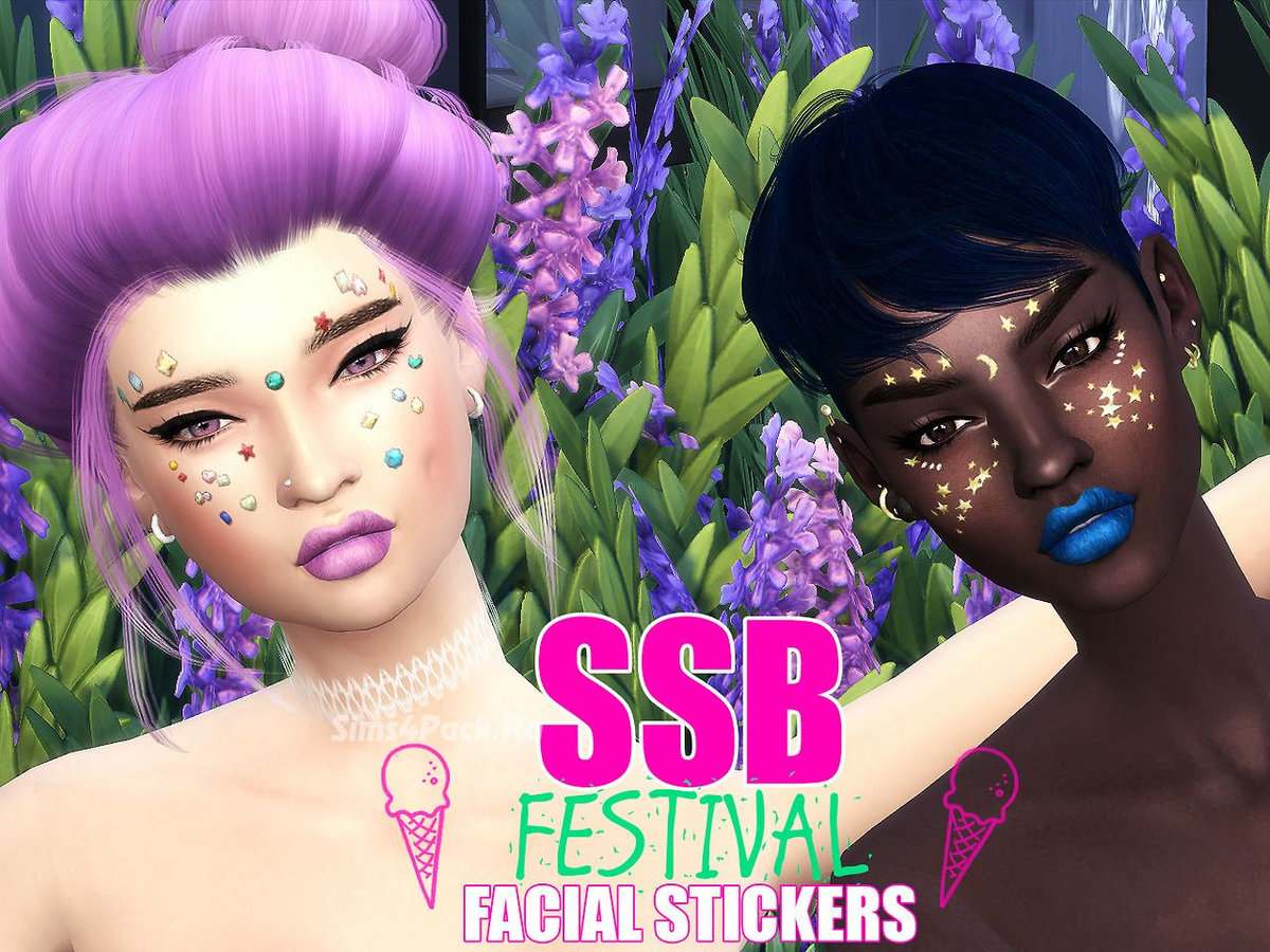 Стикеры "SSB FESTIVAL FACIAL STICKERS"